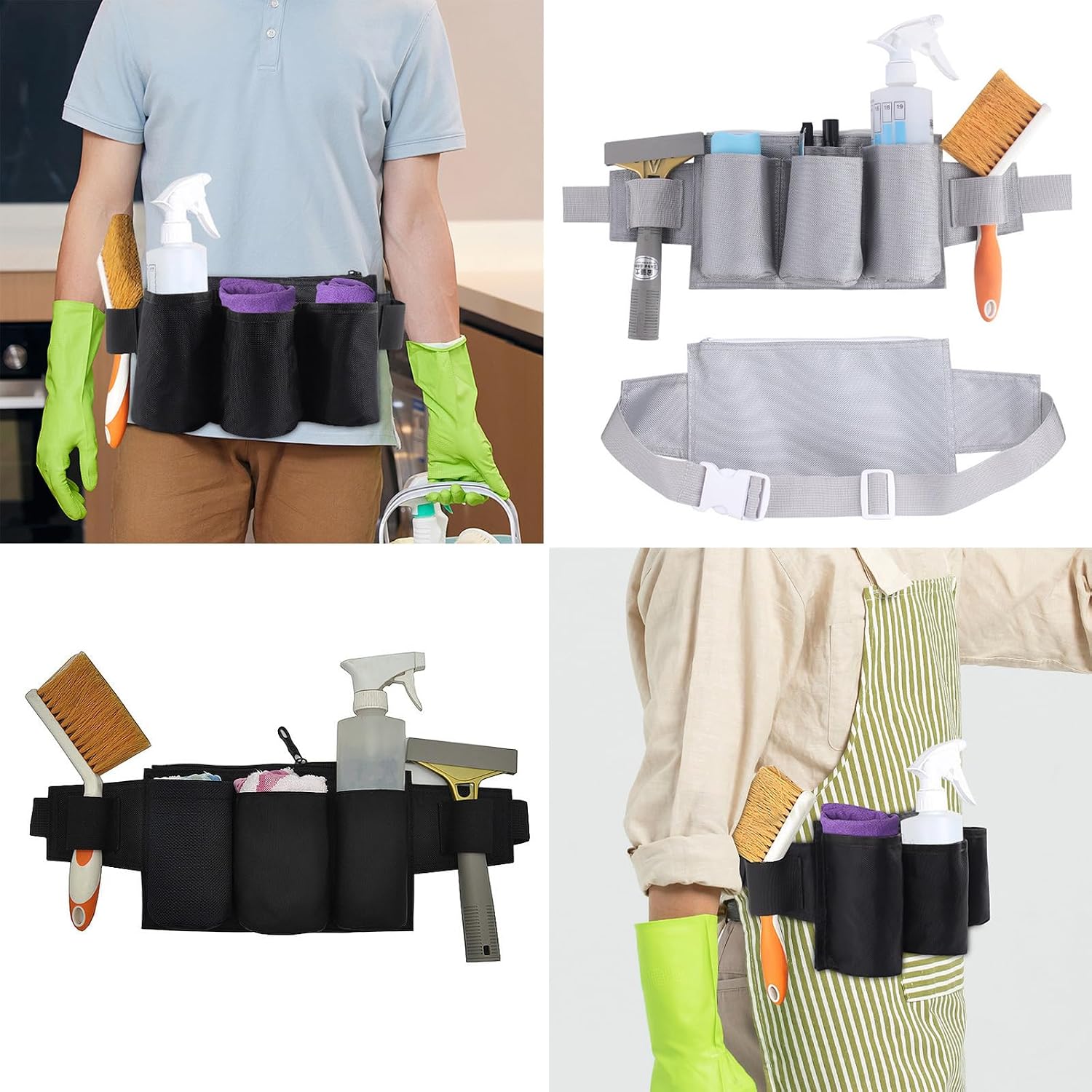  Ceinture D'outils De Jardinage Pour Homme Et Femme, Petit Sac à Outils, Unisexe, Tablier Utilitaire Avec Poches, Taille Réglable, Organisateur D'outils Portable