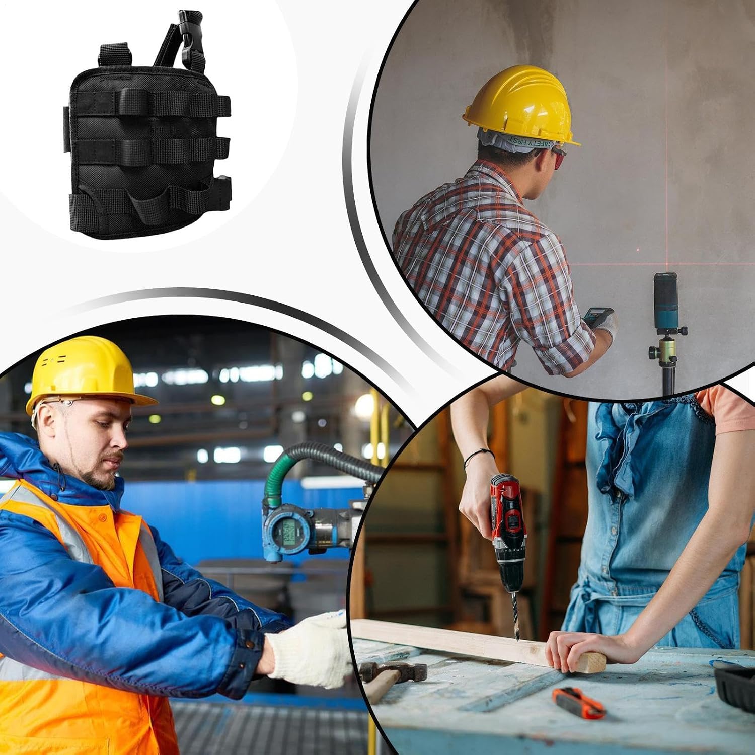  Ceinture Porte-outils, Organiseur De Clés, Sac Banane Pour Plomberie Et Plombier, Charpenter, Artisan, Technicien, Rénovateur, Jardinier, Plombier, Atelier De Bricolage, Garage