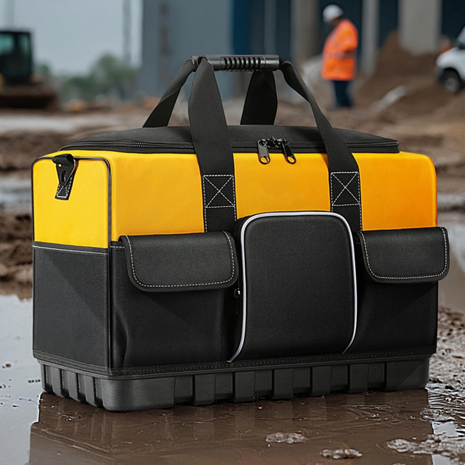  Sac à Outils En Tissu Oxford 45,7 Cm Pour Une Organisation Facile Des Outils De Transport, Ateliers, Maisons