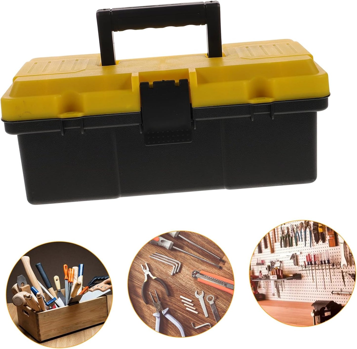  Angoily Boîte à Outils De Rangement En Plastique, Valise Portable Pour Voiture, Grosse Capacité, Prise En Main Confortable, Finition Soignée