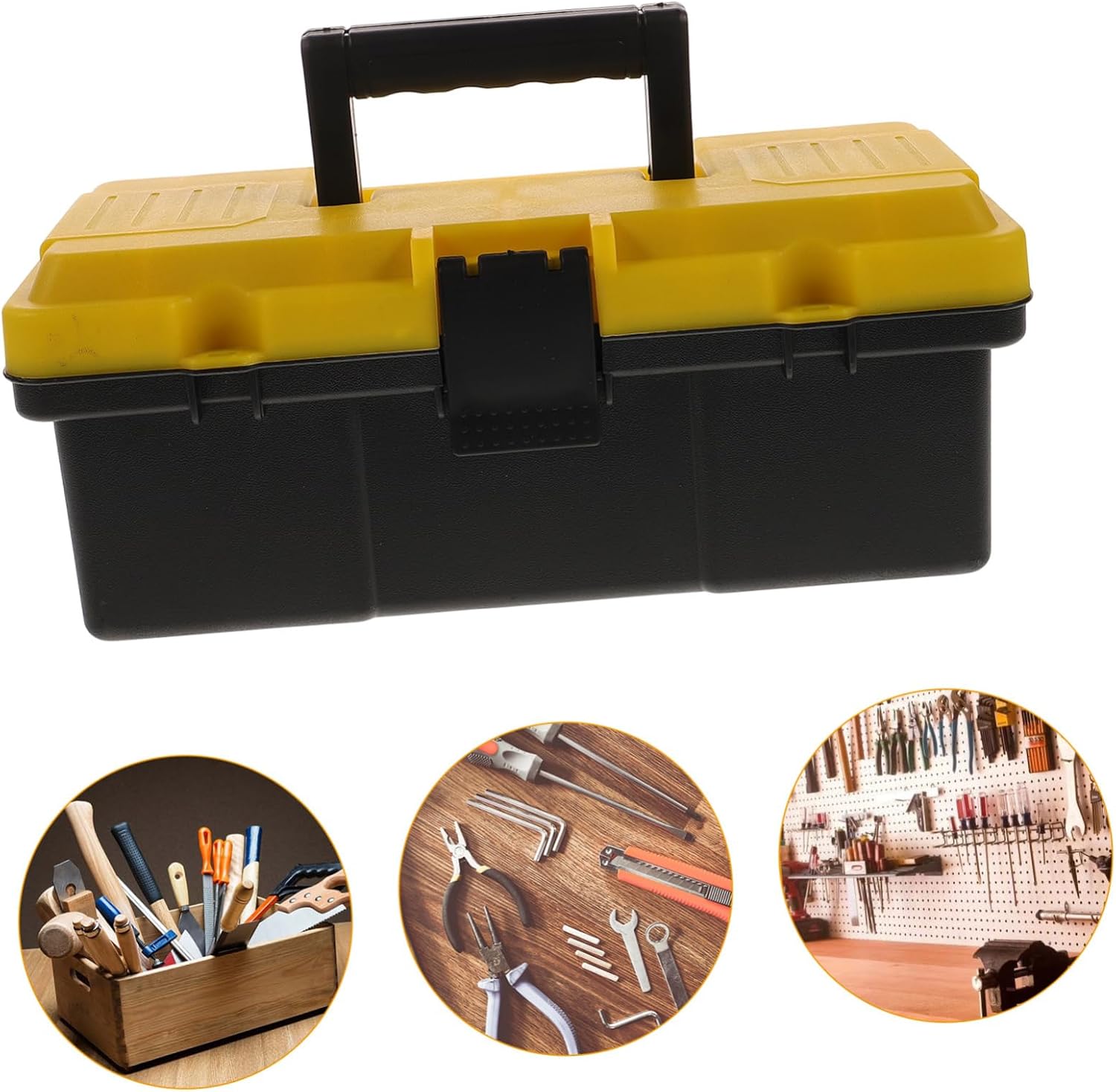  Angoily Boîte à Outils De Rangement En Plastique, Valise Portable Pour Voiture, Grosse Capacité, Prise En Main Confortable, Finition Soignée