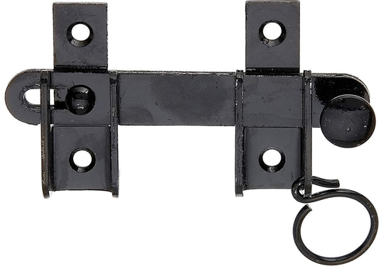  Alberts 307653 Flap Closure | With Stop | Black Lacquered | Size 120 X 65 Mm