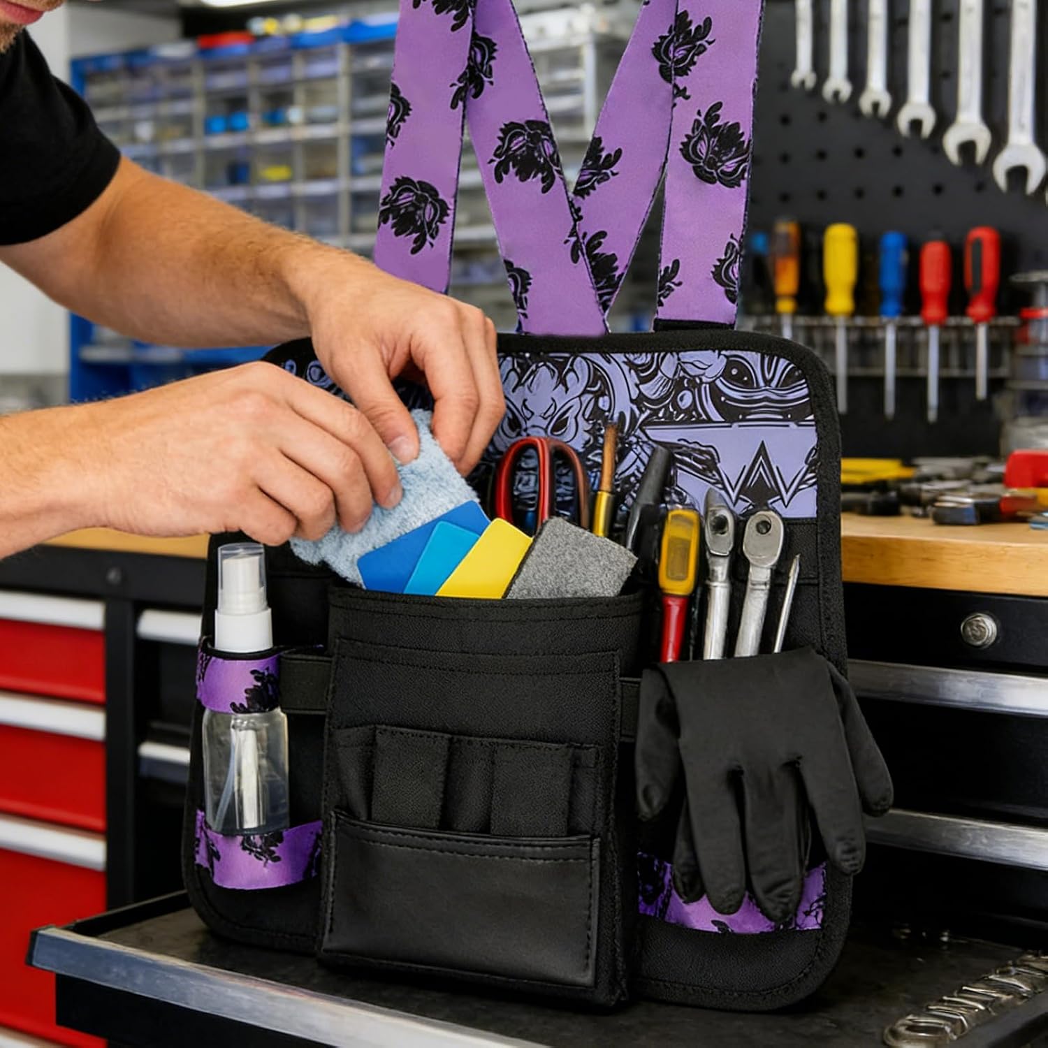 GENERIC Petit Sac à Outils, Pochette étanche De Grande Capacité, Organiseur D'outils Teintés Pour Fenêtre De Voiture | Pour Homme Et Femme | Pour Homme Et Femme