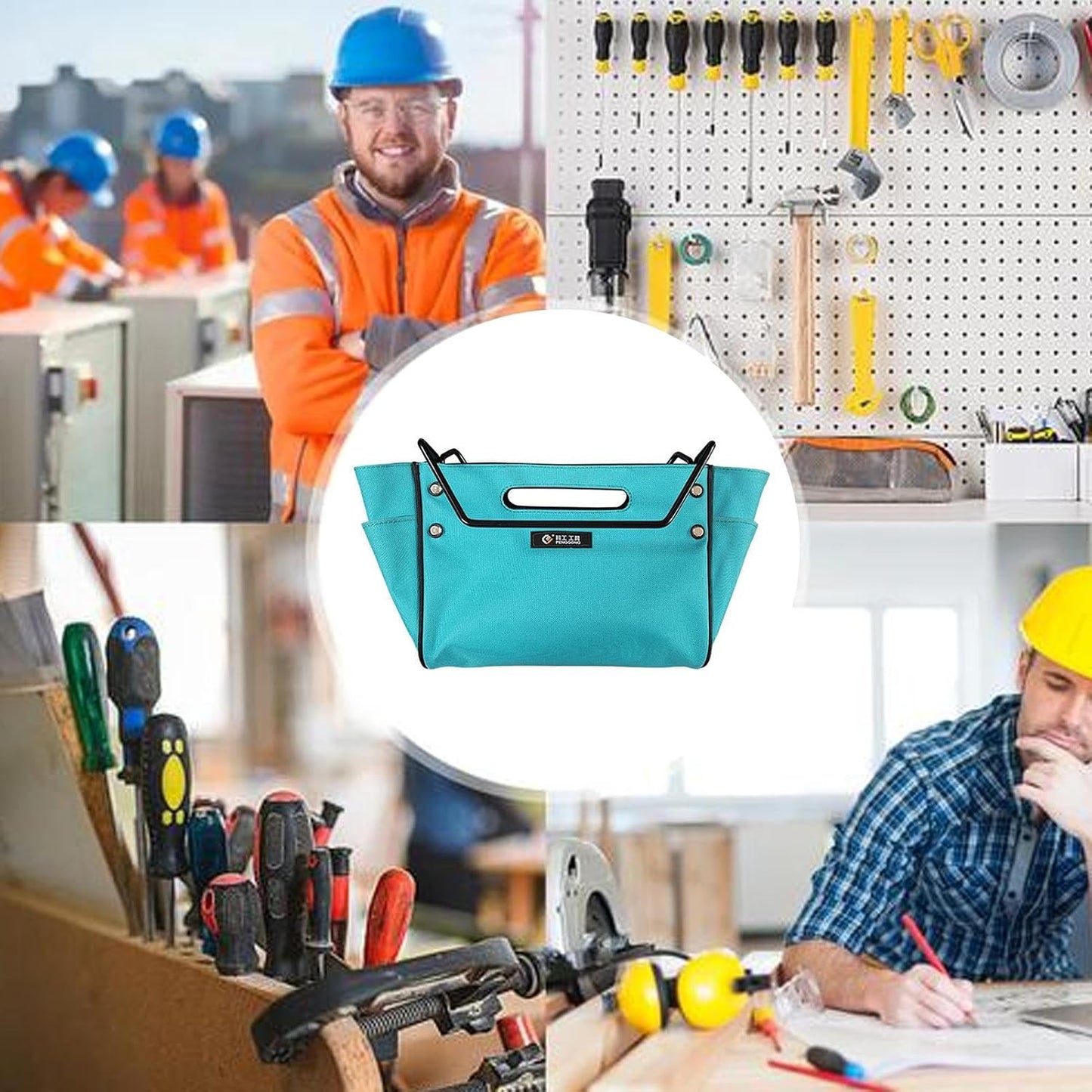  Porte-outils Caddy D'échelle | Organisateur De Matériel Peintre | Trousse à Outils D'Électricien Pour Échelle | Pour Peintres Propriétaires Électriciens Techniciens Couvreurs Jardiniers Atelier Garage
