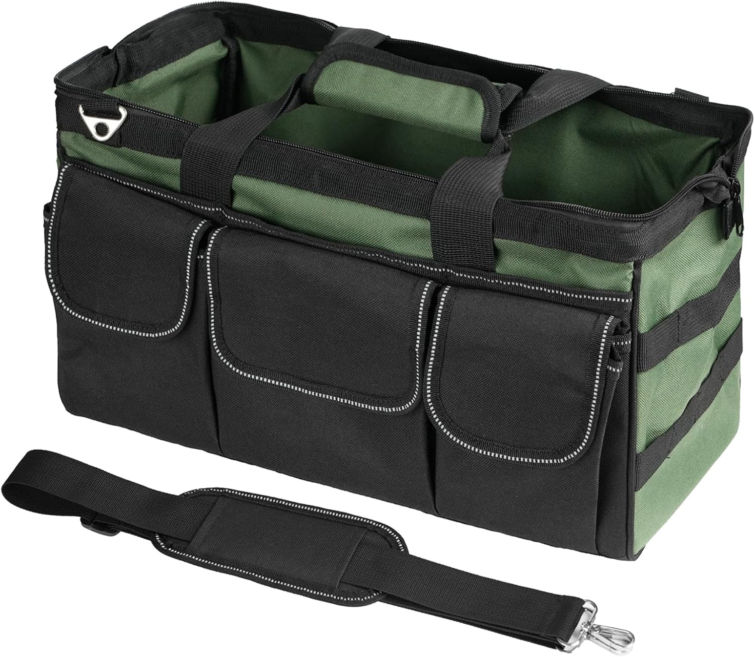  Sac De Rangement Pour Outils | Organiseur Portable Robuste – Sacs à Outils D'électricien à Large Ouverture Pour Homme, Mécanicien, électricien, Charpentier, Garage, Voyage, Réparation, Tournevis
