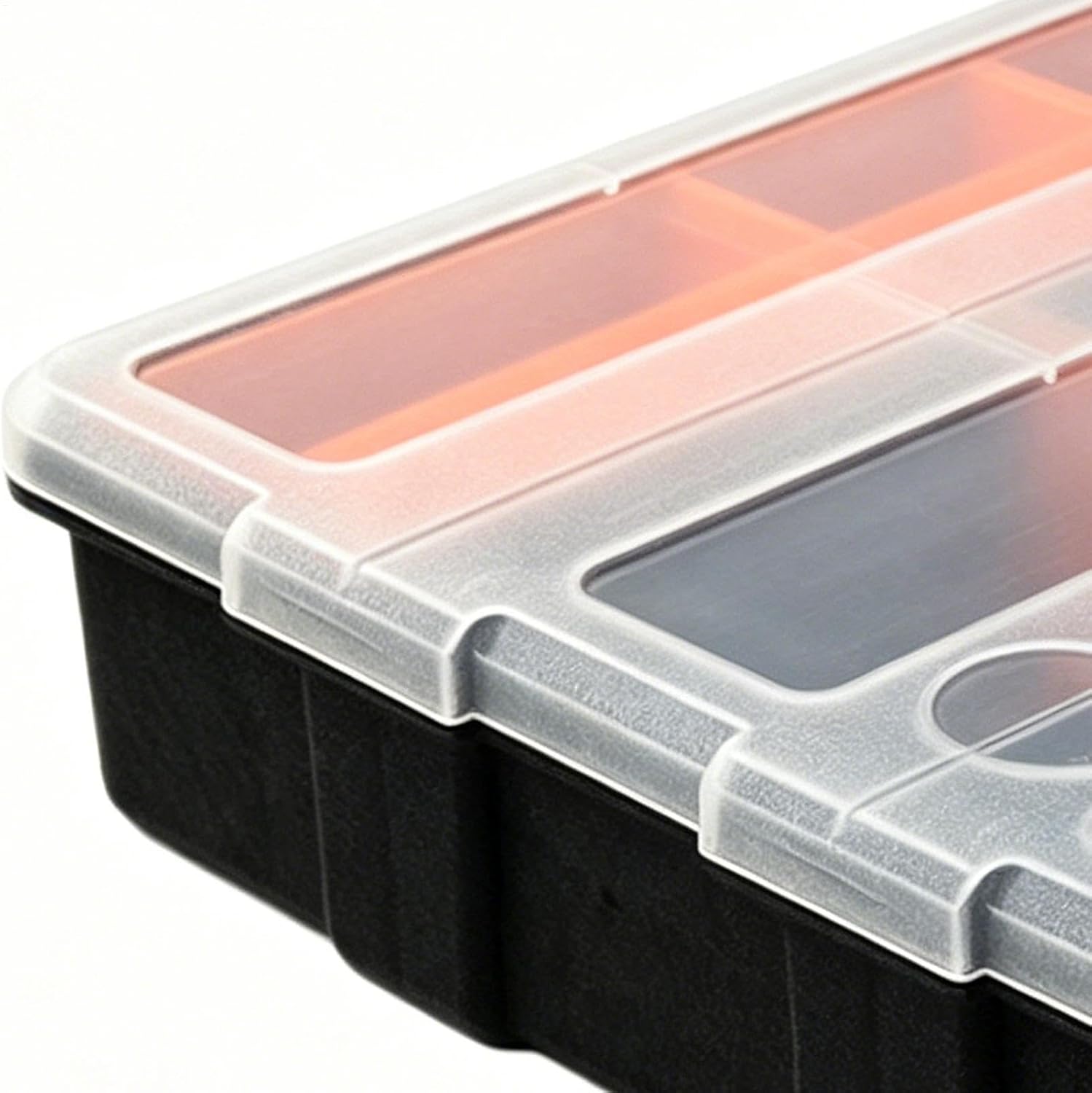  Organiseur De Pièces Portable – Boîte De Rangement Amovible à 21 Compartiments, Utilisation En Atelier Avec Design Connectable, Système De Rangement Transparent, Boîte à Outils Facile à Transporter