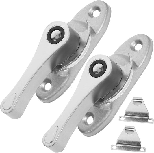  Ciieeo Ensembles De Verrous En Pvc Pour Fenêtre Coulissante Lot De 2 Argenté, Surface Lisse, Garantissant Sécurité Et Intimité Pour Maison Cuisine