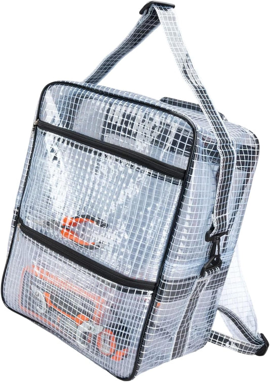  Cleanroom Sac à Outils Transparent Avec Fermeture éclair En PVC Sac à Dos Pour Ingénieurs Idéal Pour Les Travailleurs De La Construction Antistatique