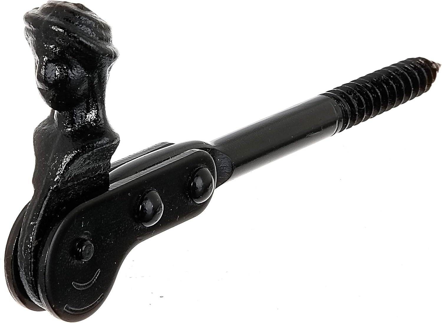  Alberts 307103 Shepherdess Head Shutter Stop | Screw Or Seal | Black Lacquered | 126.5 Mm