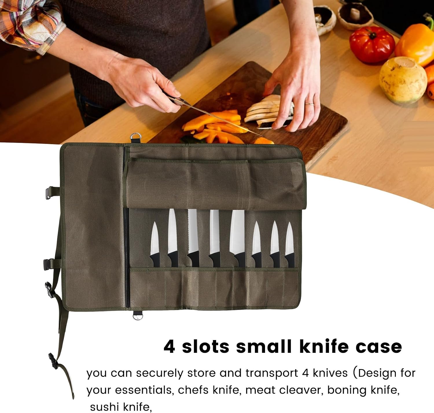  Sac à Roulettes Chef Couteau Sac Cuisine De Rangement Porte-Couteau Portable Couteau Multifonction Sac De Transport Chef Outil Organisateur