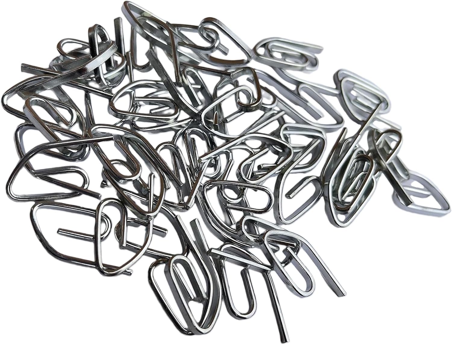  Lot De 50 Crochets En Métal Robuste Haute Performance Pour Rideaux Portables Pour Les Amateurs De Maison Et Les Décorateurs D'intérieur, Quincaillerie De Fenêtre De Bureau