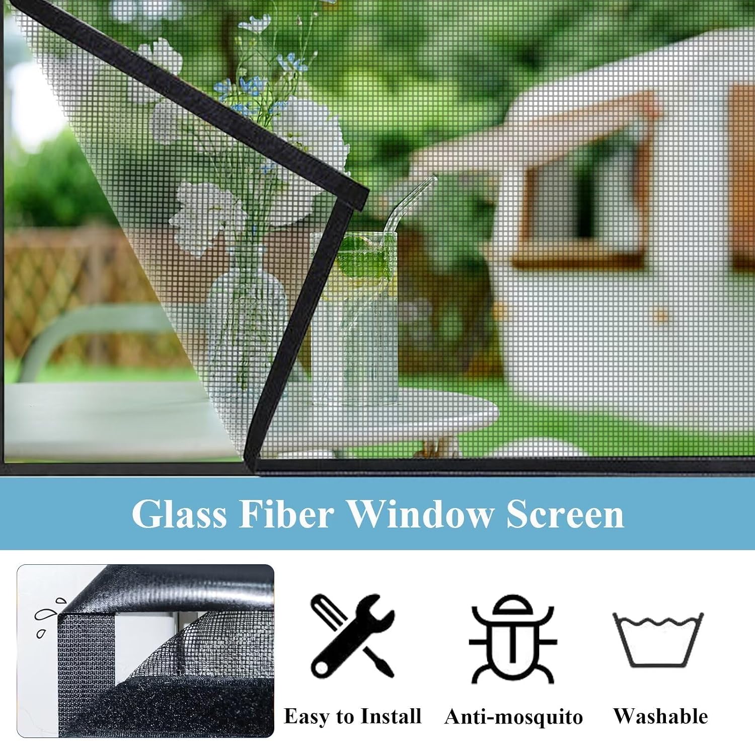  Mosquito Net With Sliding Window 90 X 120 Cm Black Fiberglass Window For Living Room Kitchen Bay Window