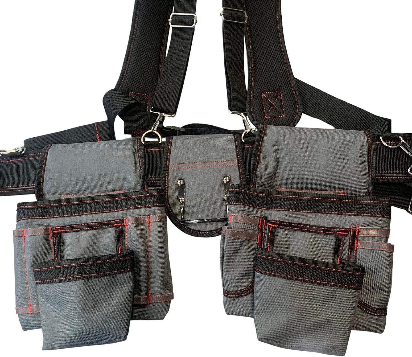  Ceinture Ergonomique Pour Outils De Travail Avec Compartiment De Rangement Multi-poches, Sangle Rembourrée Renforcée, Porte-jarretelles Réglables, Pochette à Outils, Ceinture De Charpentier