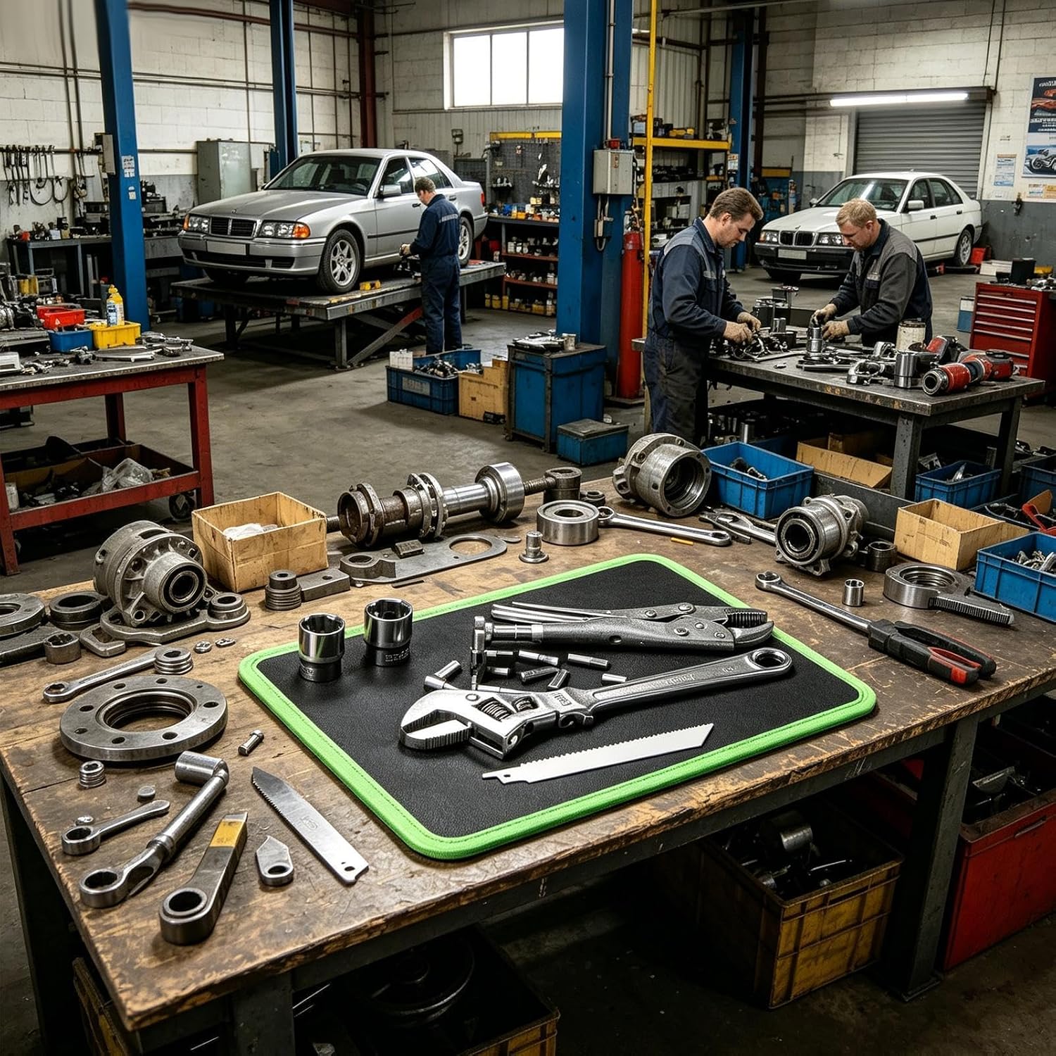  Tapis à Outils Magnétique, 32,7 X 24,8 X 0,7 Cm – Tapis Magnétique – Pour Construction De Voiture, Projet électronique, Bureau, Table, Garage, Atelier, Réparation Automobile