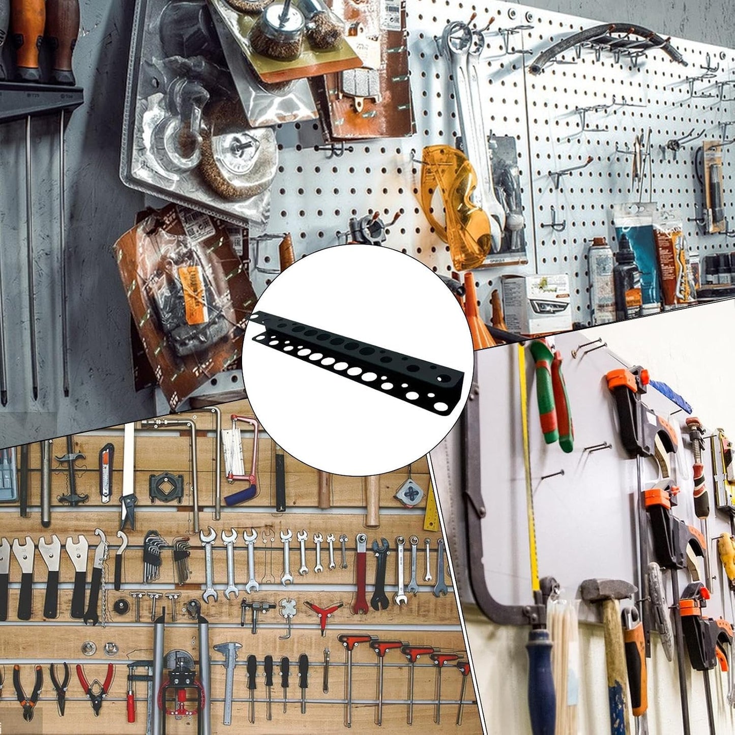  Organiseur De Tournevis Magnétique – Support Mural Multifonction Avec Fentes, Rangement D'outils à Main Pour Tournevis, Clés, Pinces, Organisation D'atelier De Garage, Présentoir économiseur D'espace