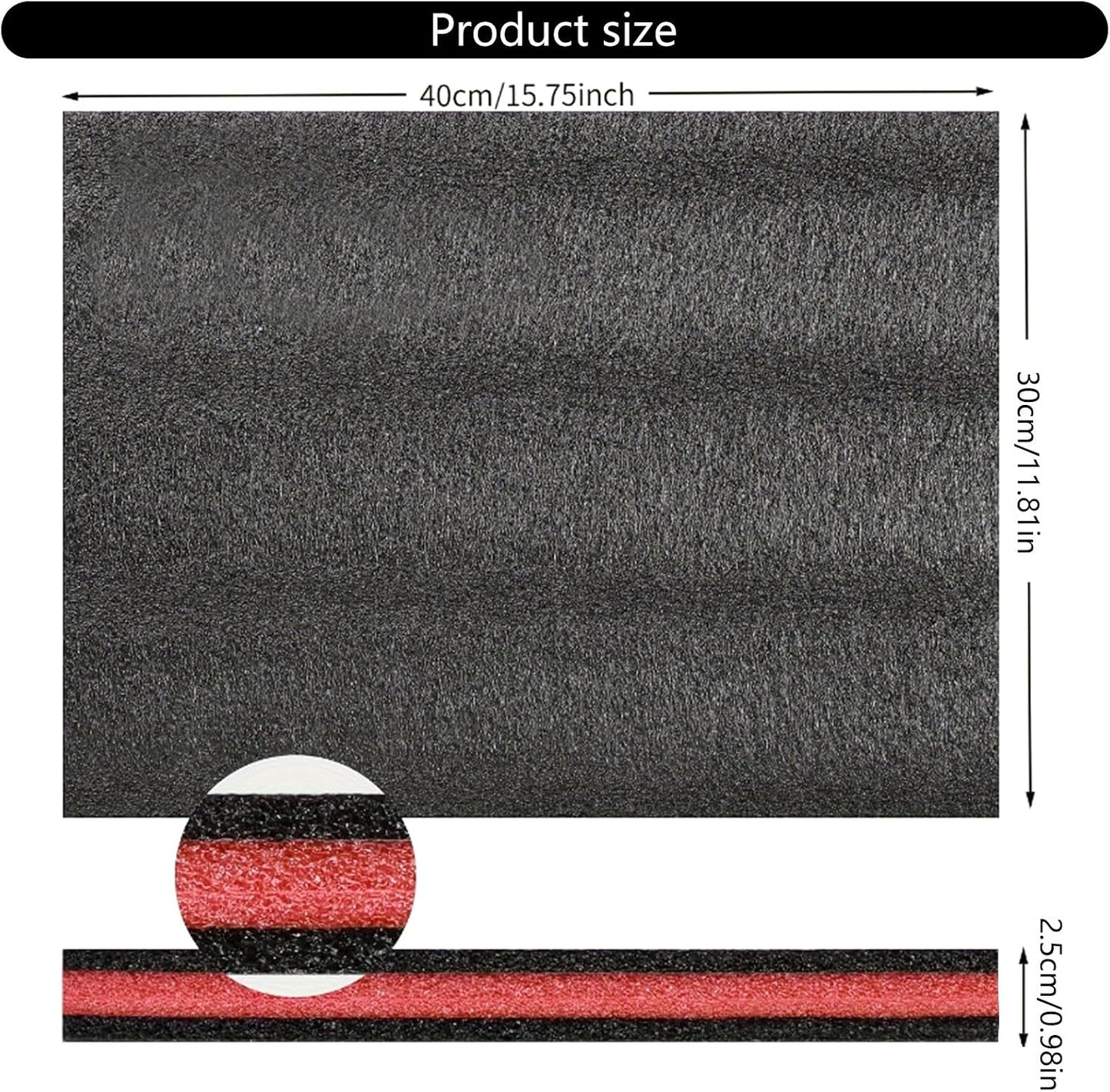  Lot De 4 Boîtes à Outils Durables Avec Inserts En Mousse EPE Légers - Solution De Rangement Antichoc - Doublure De Boîte à Outils Personnalisable - Rembourrage Absorbant Les Chocs