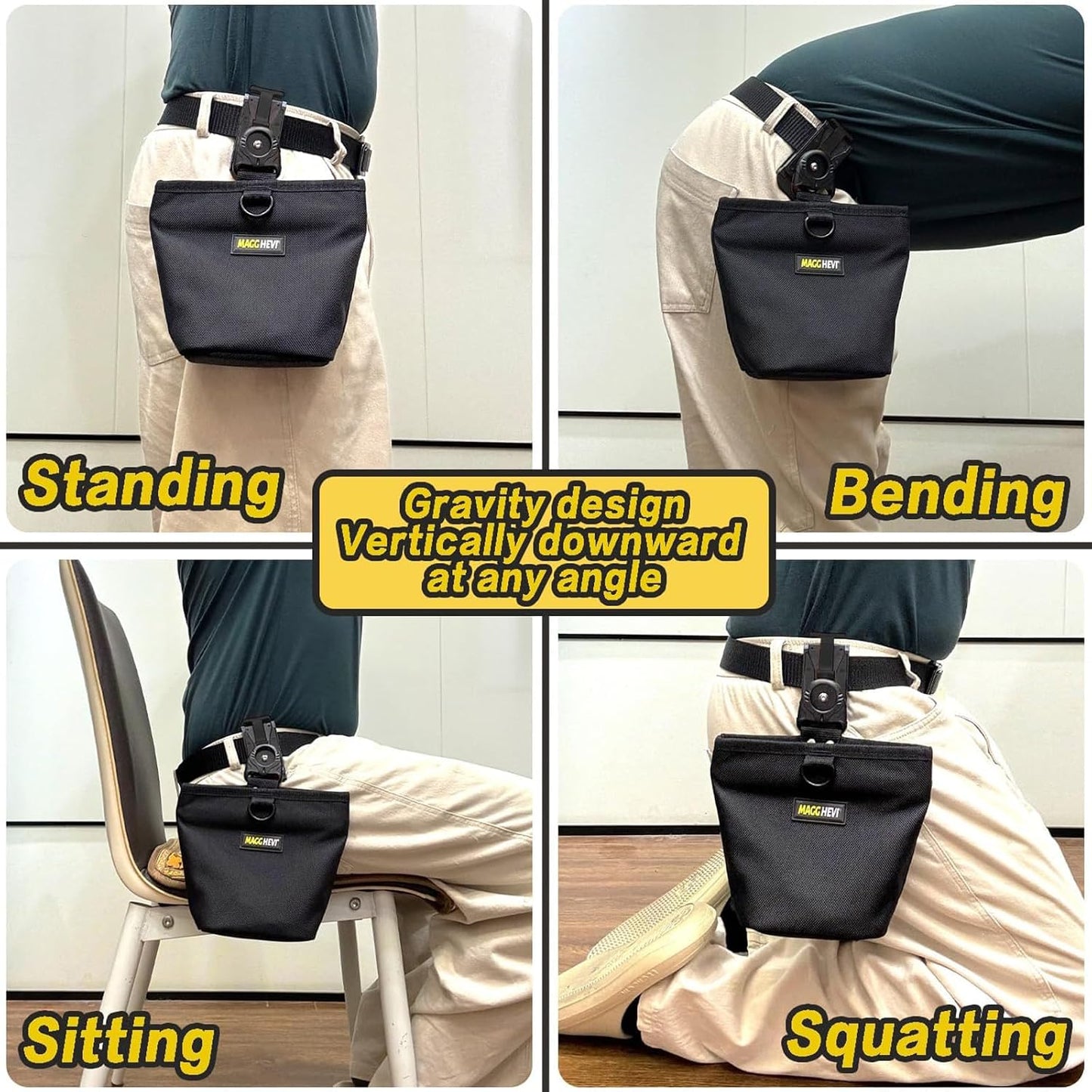  Porte-outils En Nylon Pour Organiser Les Clous Et Les Vis Avec Boucle De Ceinture Sécurisée Pour Garder Les Clous Et Les Boulons Organisés Sur Le Chantier
