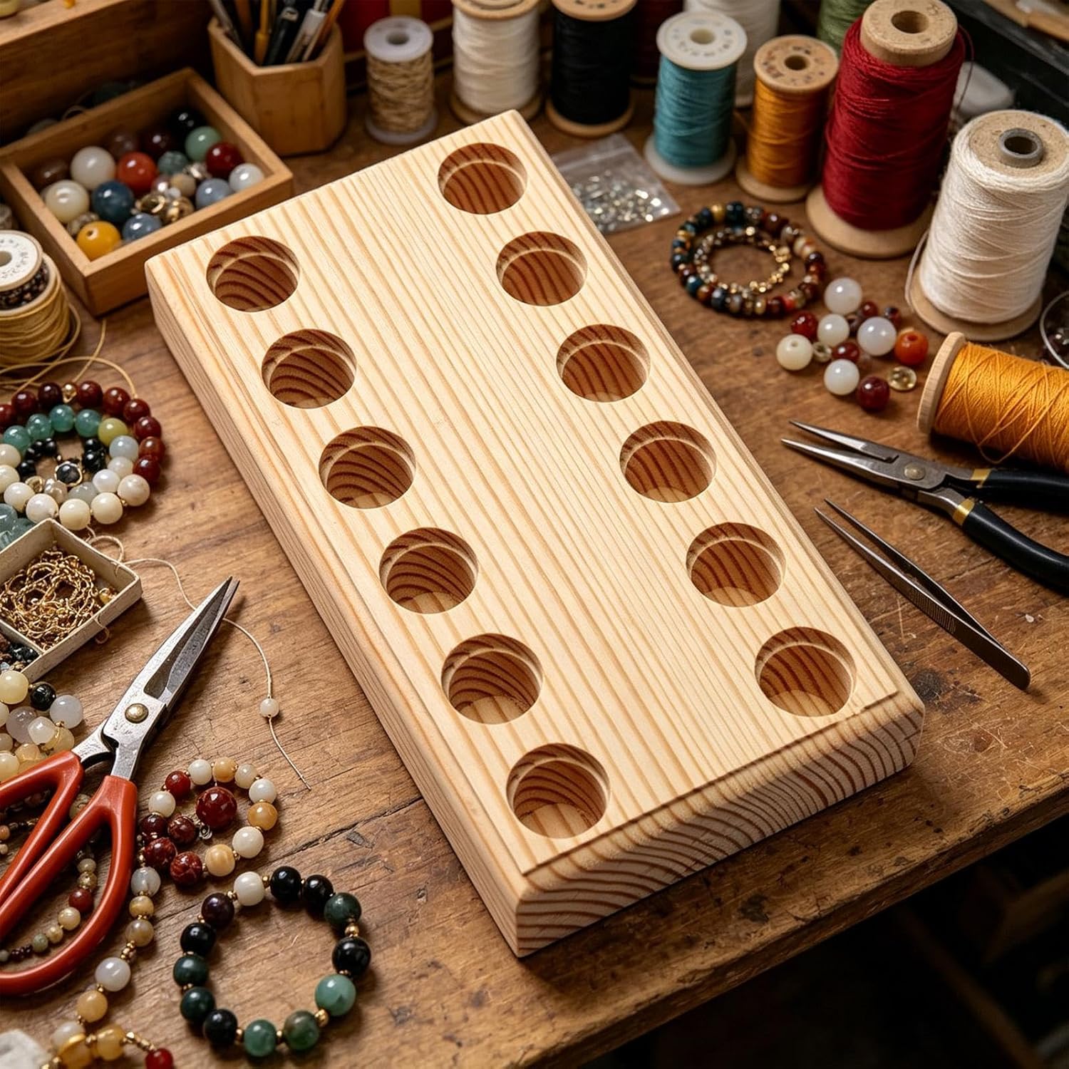  Organiseur De Pinces | Étagère De Rangement Pour Pinces à Plusieurs Fentes Avec Plusieurs Compartiments | Porte-outils à Perles | Pour établi, Travaux De Construction, De Réparation Et D'entretien