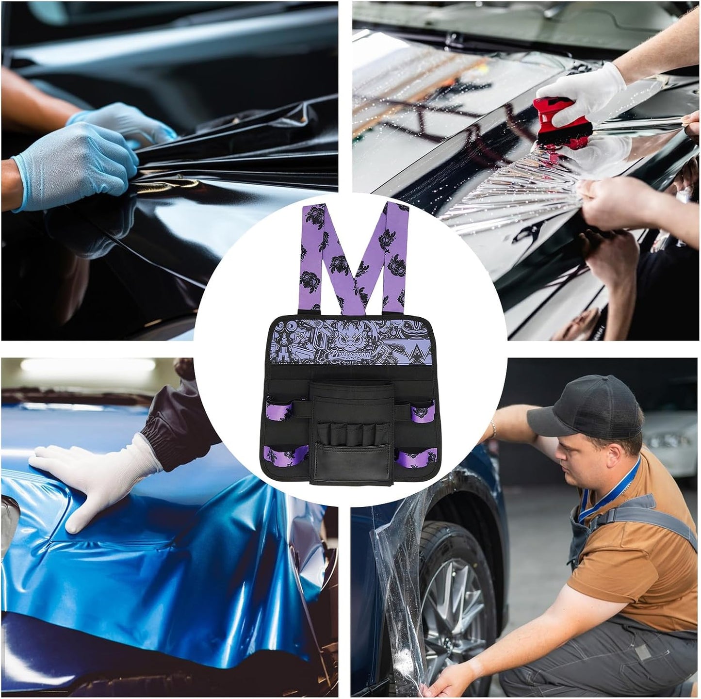 GENERIC Petit Sac à Outils, Pochette étanche De Grande Capacité, Organiseur D'outils Teintés Pour Fenêtre De Voiture | Pour Homme Et Femme | Pour Homme Et Femme