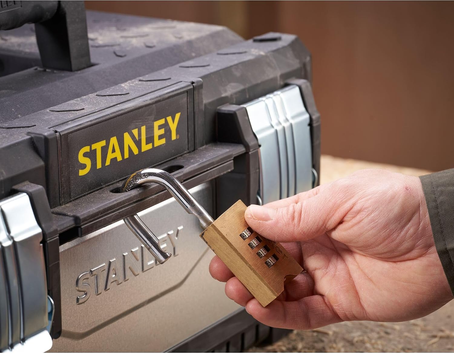  STANLEY 195618 Boîte à Outils En Métal Galvanisé 50 Cm