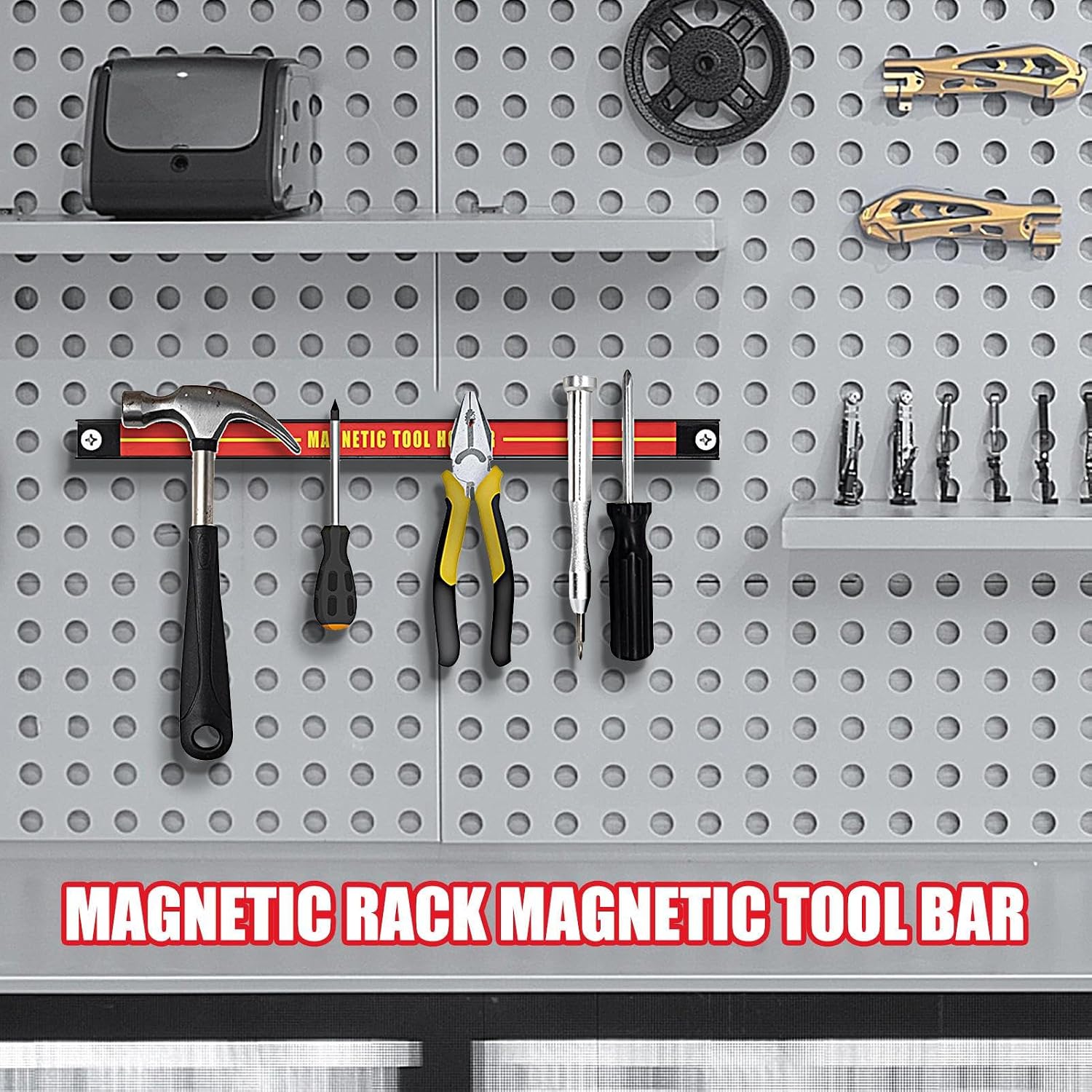  Generisch Barre D'outils Magnétique, Organisateur D'outils Mural, Grande Capacité, Gain De Place, Pour Atelier, Atelier, Maison