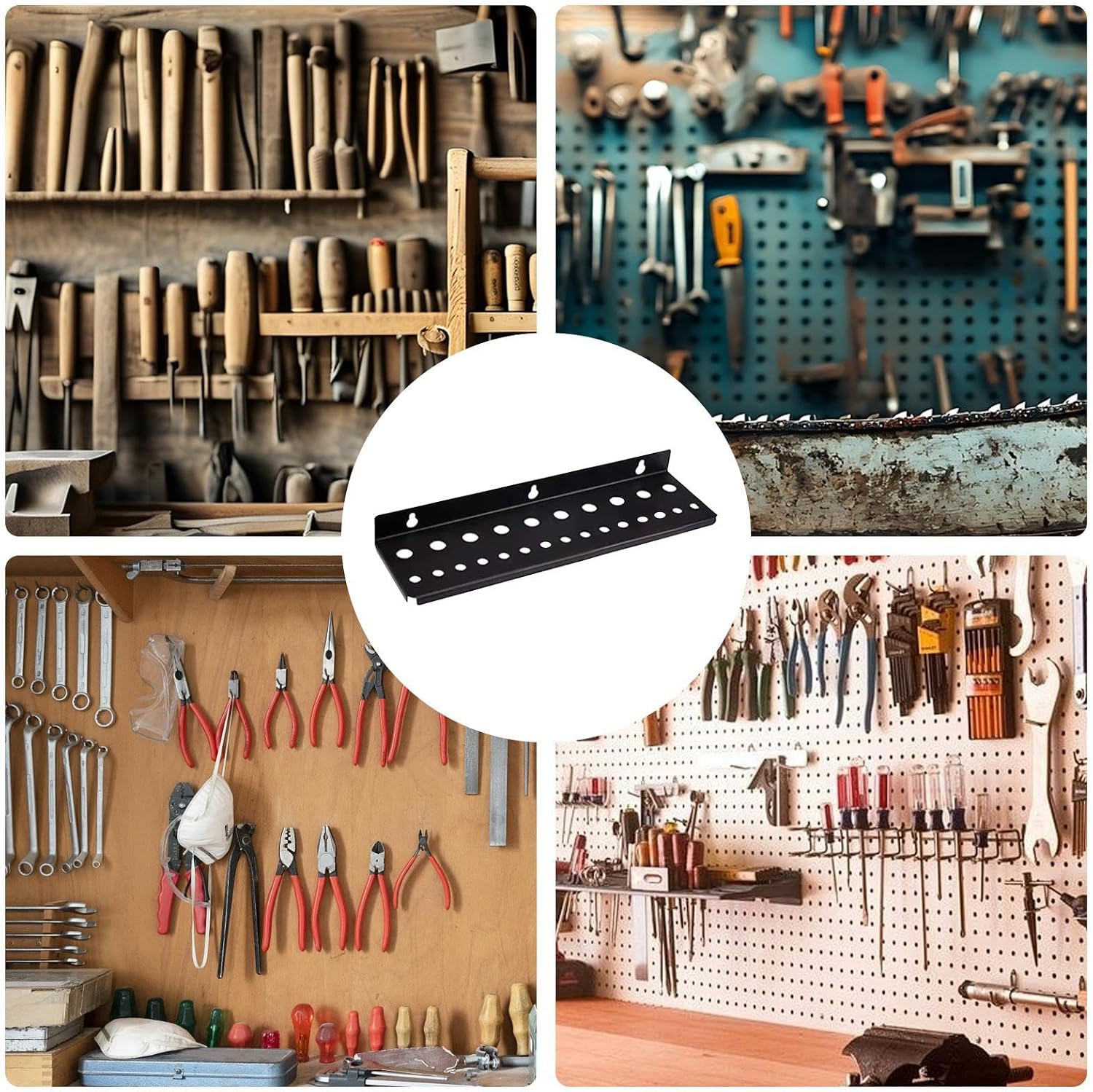  Rack De Tournevis, Organisateur De Tournevis,STOCKAGE D'OUTIL MAIN MUR MONTRE | 25 Trous Pour Les Petits Outils à Main Pour Robustes à Main Pour Le Garage De La Remise D'ateliers