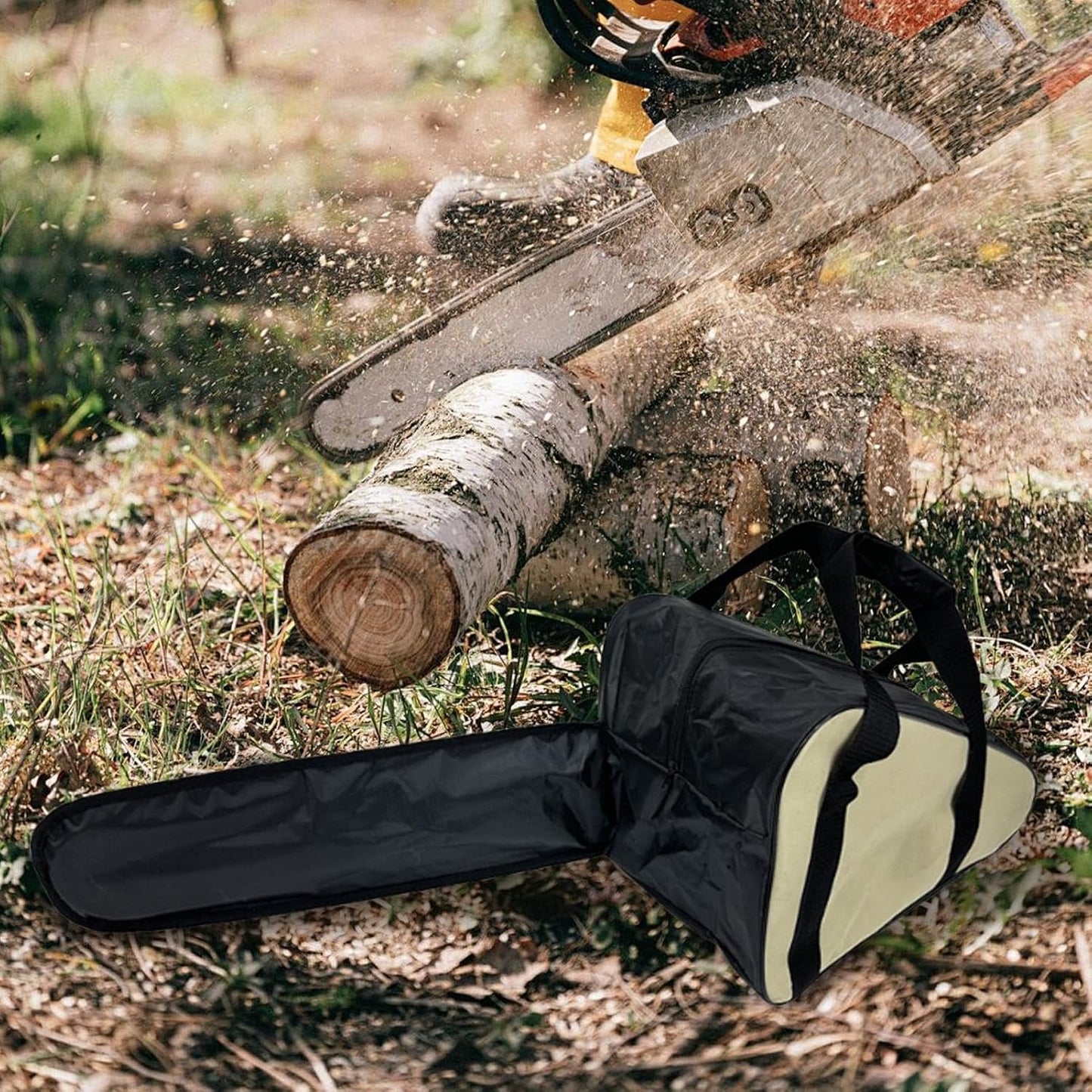  Sac De Transport Portable Pour Scie à Chaîne, Porte-outils électrique Multifonctionnel, Pour Le Jardinage, L'essai, Les Réparations Et L'utilisation à Domicile, 68 X 20 X 36 X 35 Cm
